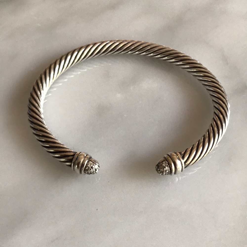 SOLD David Yurman 5mm Pave Diamond Bracelet